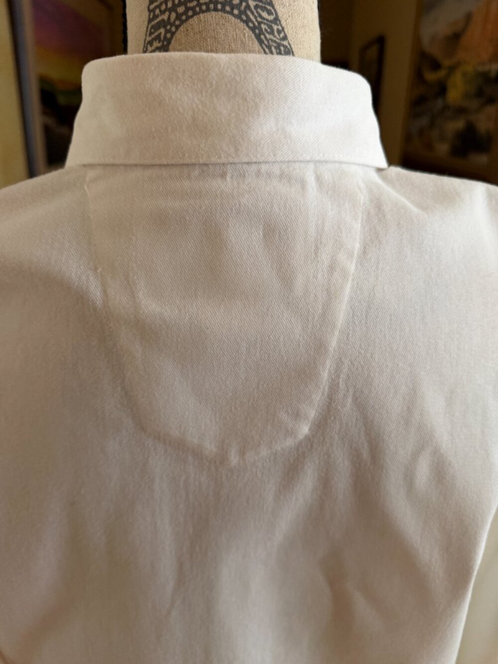 Vintage Lucchese White Cotton Embroidered Shirt Size Medium - Picture 7 of 10